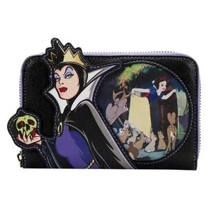 Loungefly Disney Evil Queen Villains Scenes Zip Around‎ Wallet